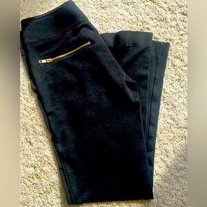 NWOT Cache Contour Collection Size 2 Stretch Gold Zip Pockets Pants 30” Inseam